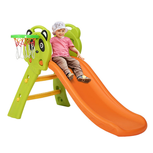 Keezi Kids Slide Set Basketball Hoop Indoor Outdoor Playground Toys