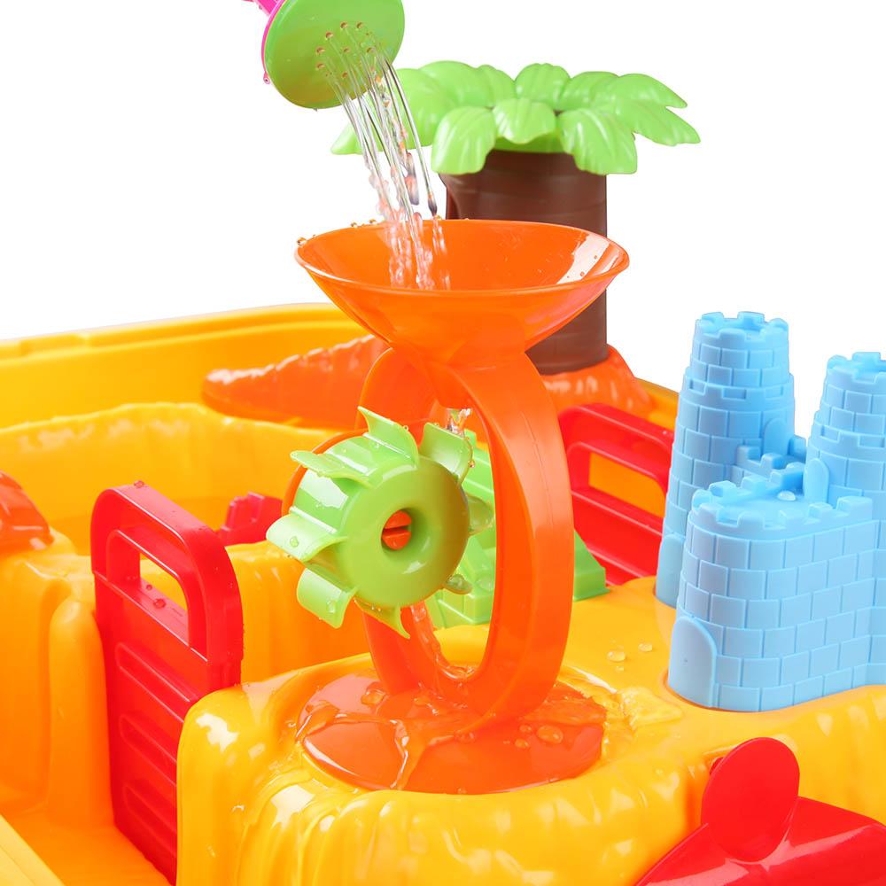 Keezi Kids Sandpit Pretend Play Set Sand Water Table Chair Outdoor