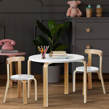 Keezi 3PCS Kids Table and Chairs Set Activity Toy Play Desk